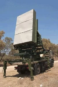 carbon fiber radar structure on military truck